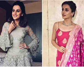 Judwaa 2 promotions: Taapsee Pannu gives festive fashion goals in traditional Indian wear