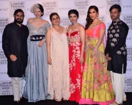 Sophie Choudry dazzles the ramp for Arvind Ampula Coture