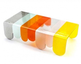 Coffee Table from Murano Glass by Alessandro Zambelli for Secondome