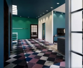 Fabulous ideas for using carpet flooring tiles in modern Indian homes