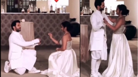 Rajkummar Rao and Patralekhaa have a stylish white themed engagement party