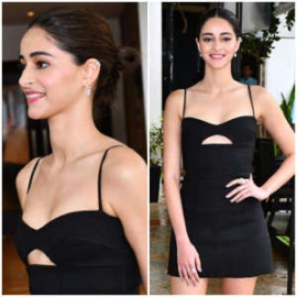 Ananya Panday in a mini cut-out dress styled with sneakers has us seeing a sporty-chic look; Yay or Nay?