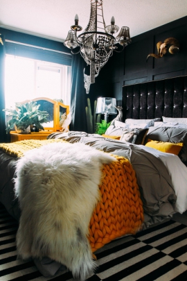 12 Small Bedrooms Go Big on Dark Colours