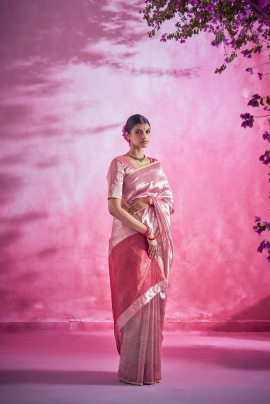 A collection of linen sarees and separates inspired by Bougainvillea  