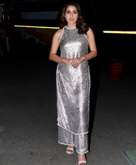 Sara Ali Khan in Manish Malhotra sequin set proves all that glitters is not always Gold, sometimes it’s Silver