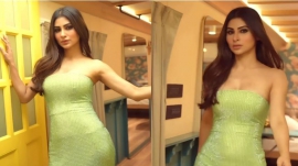 Mouni Roy’s shimmery green strapless fit is all about showcasing a ‘flare for the dramatic’