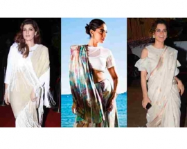 Sonam Kapoor, Kangana Ranaut, Twinkle Khanna: When celebs gave the humble sari a modern touch