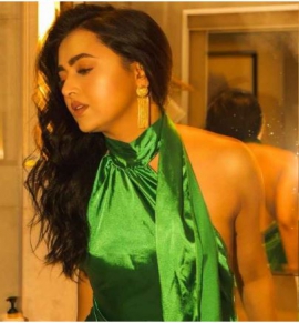 Tejasswi Prakash unleashes her inner goddess in mesmerizing green backless mini dress by Miakee
