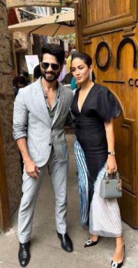 Mira Rajput pairs Victoria Beckham’s midi-dress with expensive Dior bag and sling back heels; Guess its cost?