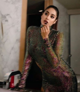 Tamannaah Bhatia to Janhvi Kapoor; 5 celeb-approved sultry mesh gowns with crystal embellishments