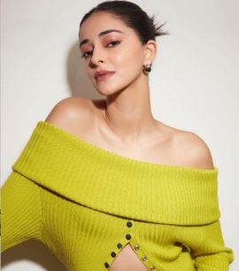 Ananya Panday rocks a lime green knit top and acid wash denims: The perfect go-to street style