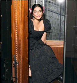 Sonam Kapoor wears all-Dior for fancy date in Paris; adds classic touch to outfit with a pink bow