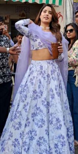 Janhvi Kapoor’s show-stopping floral lehenga deserves to be on your wedding season mood board