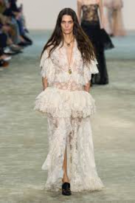 Modern Romance: Lace, Ruffles & Fluid Silhouettes for Fall 2025